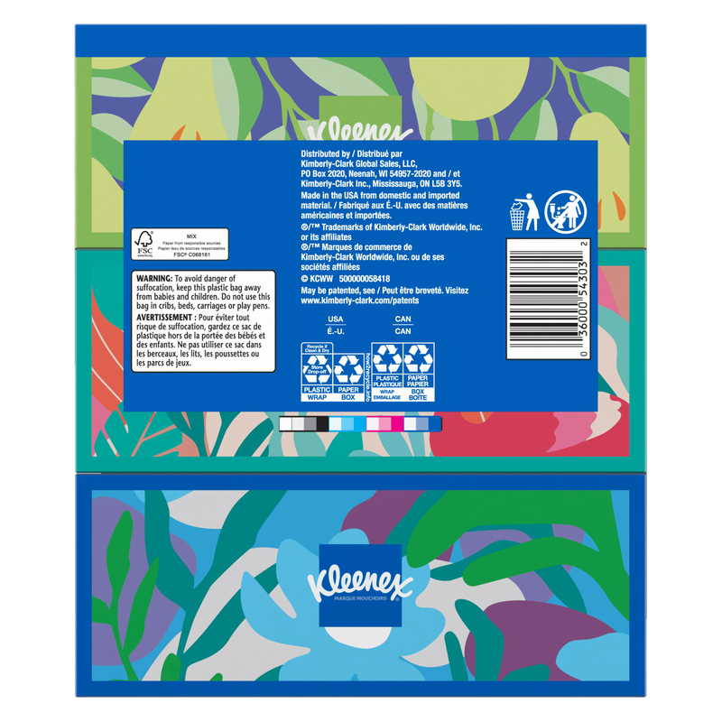 Kleenex Trusted Care Facial Tissues, 3 Flat Boxes, 160 Tissues per Box, 2-Ply (480 Total Tissues)