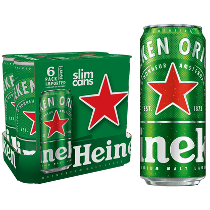 Heineken 6pk 12oz Can 5.0% ABV