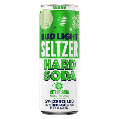 Bud Light Seltzer Hard Soda Citrus Single 12oz Can 5.0% ABV