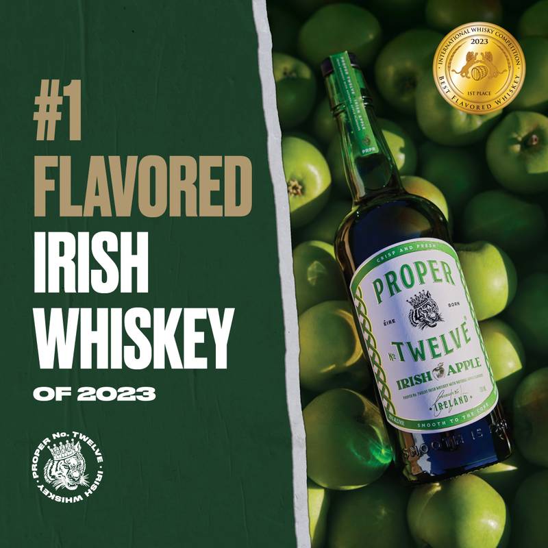 Proper No. Twelve Irish Apple Flavored Whiskey 750ml (70 Proof)