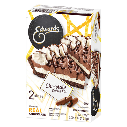 Edwards Frozen Hershey's Chocolate Cream Pie Slices - 2ct/5.34oz