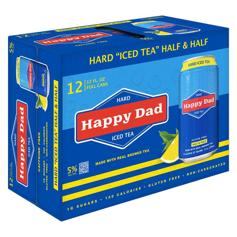 Happy Dad Hard Tea Half & Half 12pk 12oz 5% ABV - Happy Dad – BevMo!