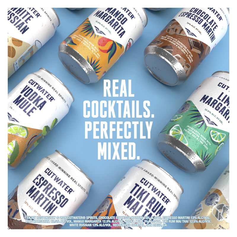 Cutwater Margarita Variety 12pk 200ml Can 10-12% ABV
