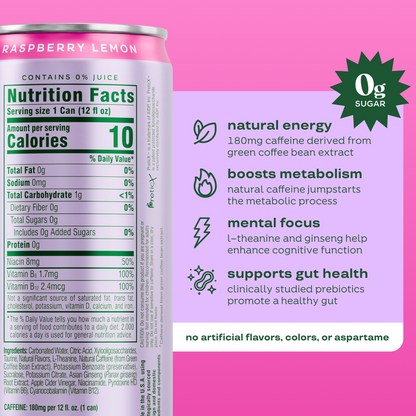 Bloom Energy Raspberry Lemon 12oz Can