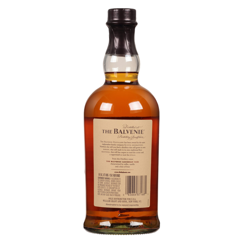 The Balvenie 14 Yr Caribbean Cask 750ml (86 proof) - Balvenie – BevMo! The Balvenie 14 Yr Caribbean Cask 750ml (86 proof) - Balvenie – BevMo!
