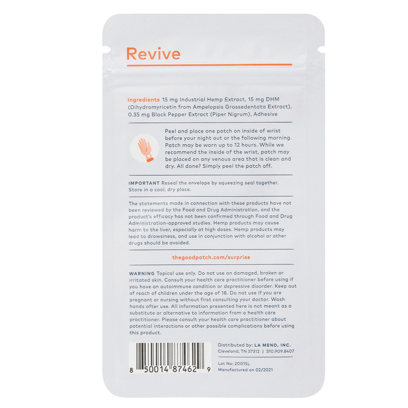 The Good Patch Revive Hemp Patch 4 Pack
