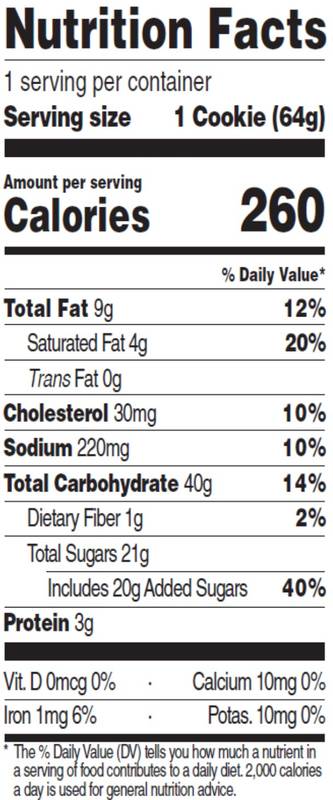Crave Shoppe Big Candy Cookie  2.25oz