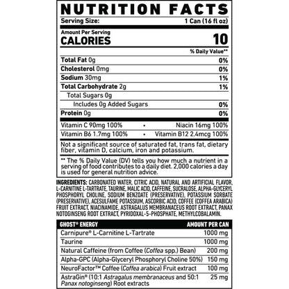 GHOST ENERGY Welch's Grape 16oz Can