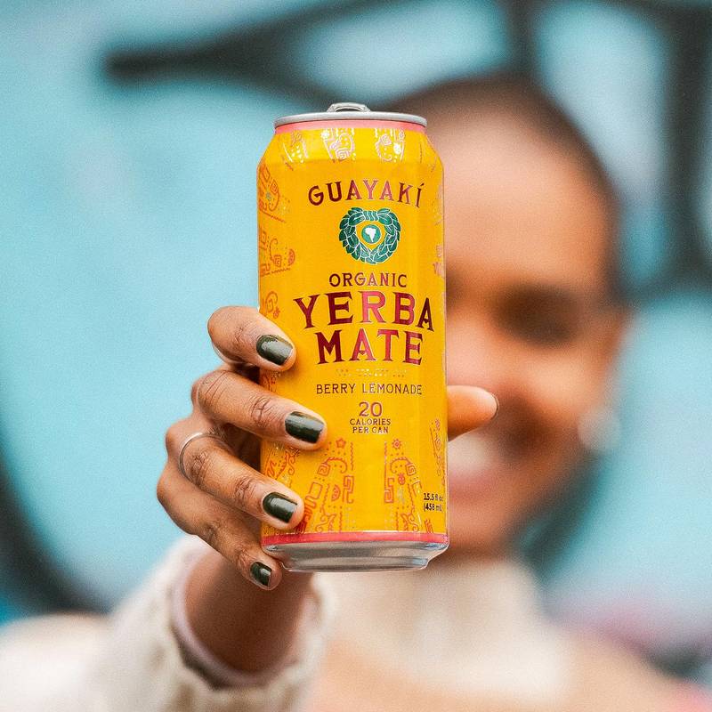 Yerba Mate Organic Berry Lemonade 15.5oz Can