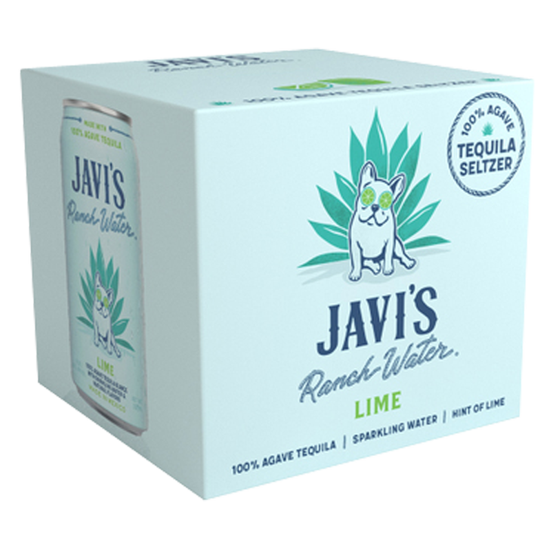 Javi's Ranchwater Lime Tequila Seltzer 4pk 355ml Can 4.5% ABV