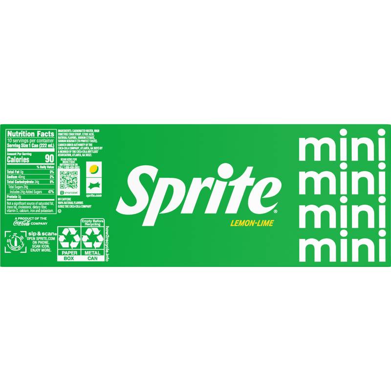 Sprite 10pk 7.5oz Mini Can