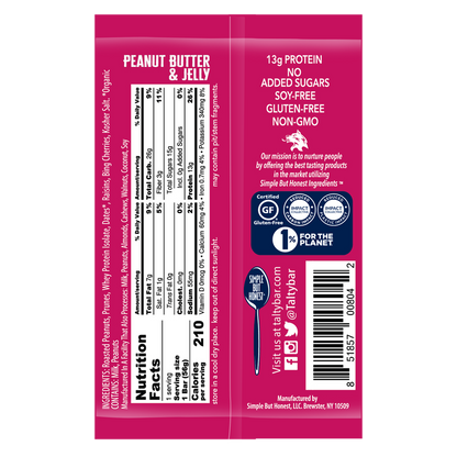 Talty Bar Peanut Butter & Jelly 2oz