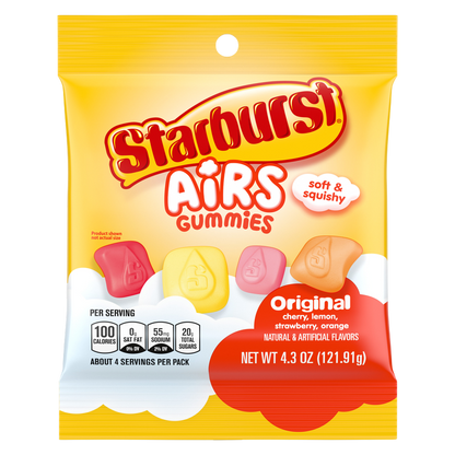 STARBURST Airs Original Gummy Candy, 4.3 oz Bag