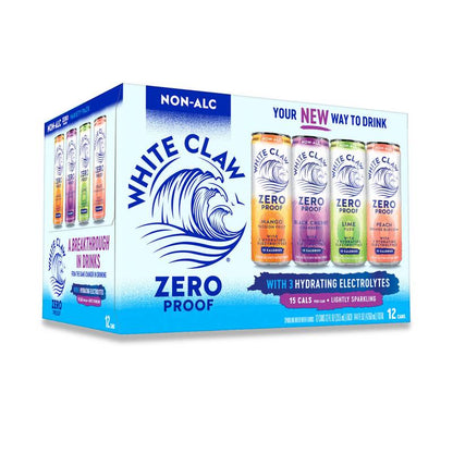 White Claw Zero Proof Variety 12pk 12oz Can