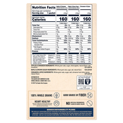Quaker Instant Oatmeal Variety 8ct