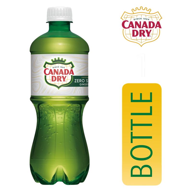 Canada Dry Zero Sugar Ginger Ale 20oz Btl