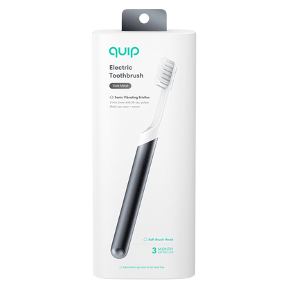 Quip Slate Metal Electric Toothbrush 1ct