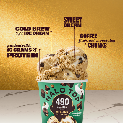 Halo Top Mix-In Sweet Cream Cold Brew Coffee, 16 fl oz