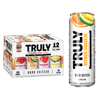 Truly Hard Seltzer Party Pack 12pk 12oz Can 5.0% ABV - TRULY – BevMo!