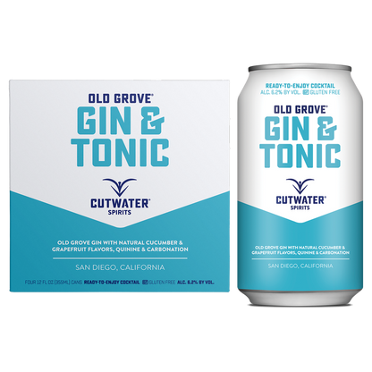 Cutwater Gin & Tonic 4pk 12oz Can 6.2% ABV