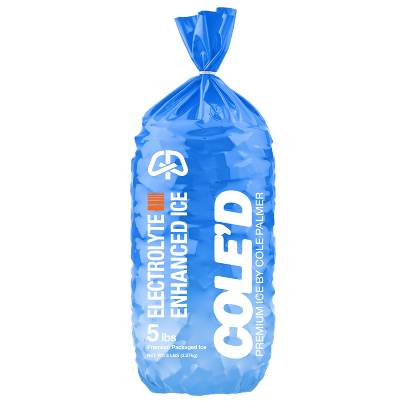 Electrolyte Pebble Ice 5lb Bag, COLE'D
