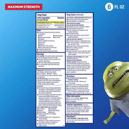 Mucinex Nightshift Adult Liquid - Severe Cold & Flu