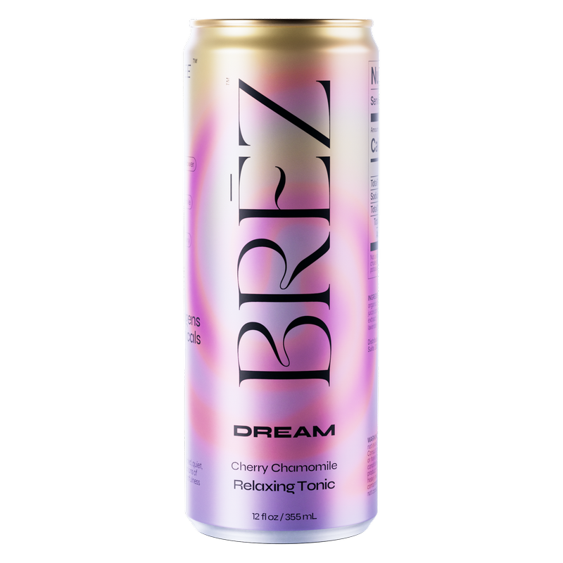 BREZ Dream Cherry Chamomile Relaxing Tonic 4pk 12oz Can