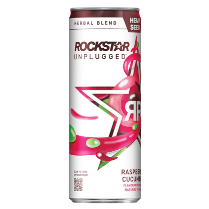 ~80s スターアンドストライプ アメリカ bigbuck サルペット Rockstar Unplugged Raspberry Cucumber 12oz - BevMo! – BevMo!