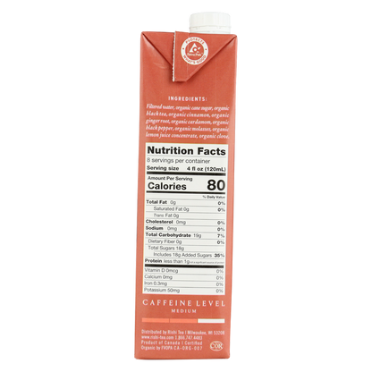 Rishi Tea Organic Masala Chai Concentrate 32oz Ctn