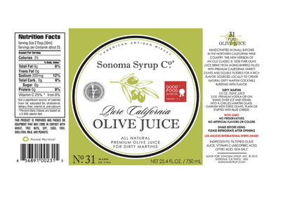 Ss Sonoma Olive JuiceSingle 25.4oz Btl