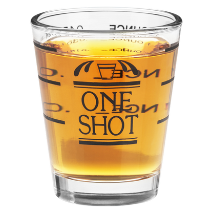 Bullseye Measured Shot Glass