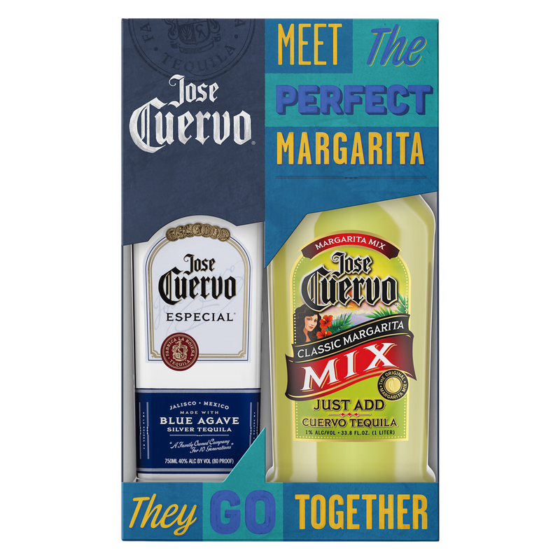 Jose Cuervo Especial Silver with Margarita Mix Tequila Blanco 750ml (80 Proof)