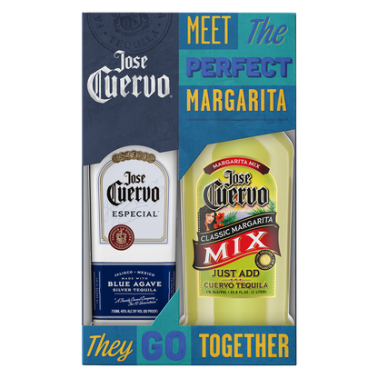 Jose Cuervo Especial Silver with Margarita Mix Tequila Blanco 750ml (80 Proof)