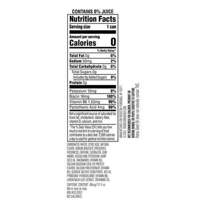 Rockstar Unplugged Raspberry Cucumber 12oz