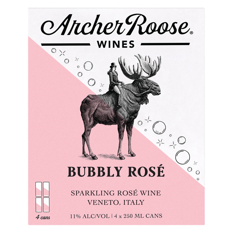 Archer Roose Wines Bubbly Rose 4pk 250ml Cans