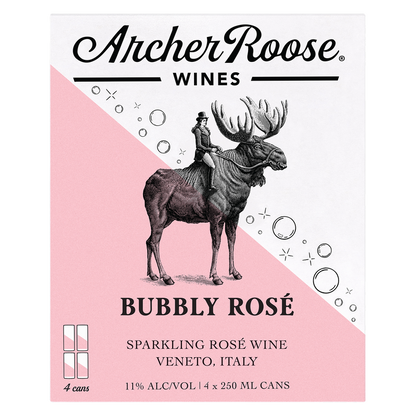Archer Roose Wines Bubbly Rose 4pk 250ml Cans