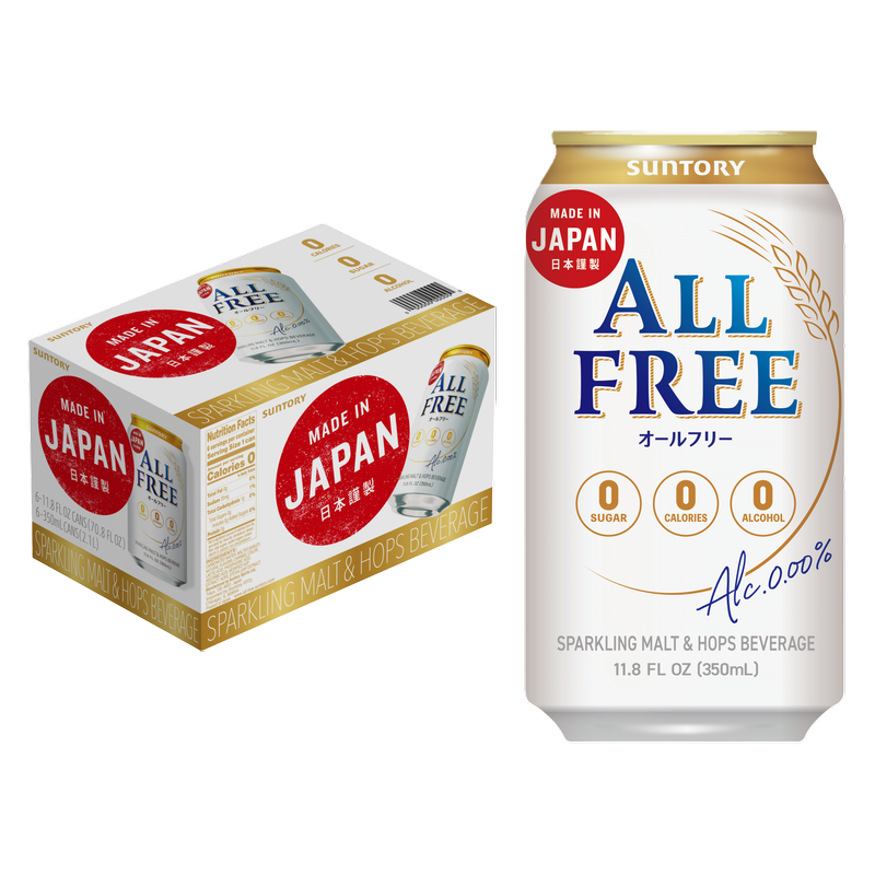 Suntory All Free Non-Alcoholic Beer 6pk 12oz Can