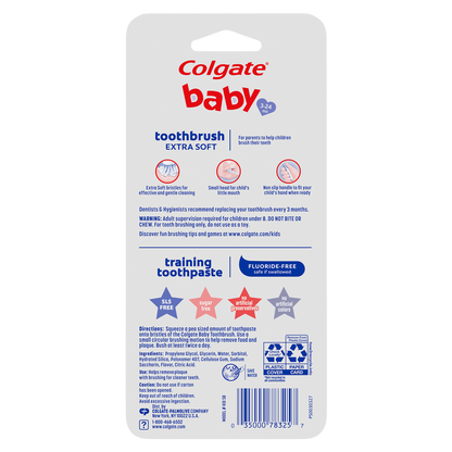 Colgate Kit Baby Toothpaste 1.75 oz & Extra Soft Baby Toothbrush