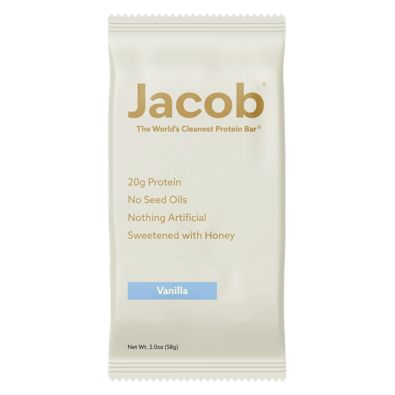 Jacob Vanilla Chip Protein Bar, 2 oz