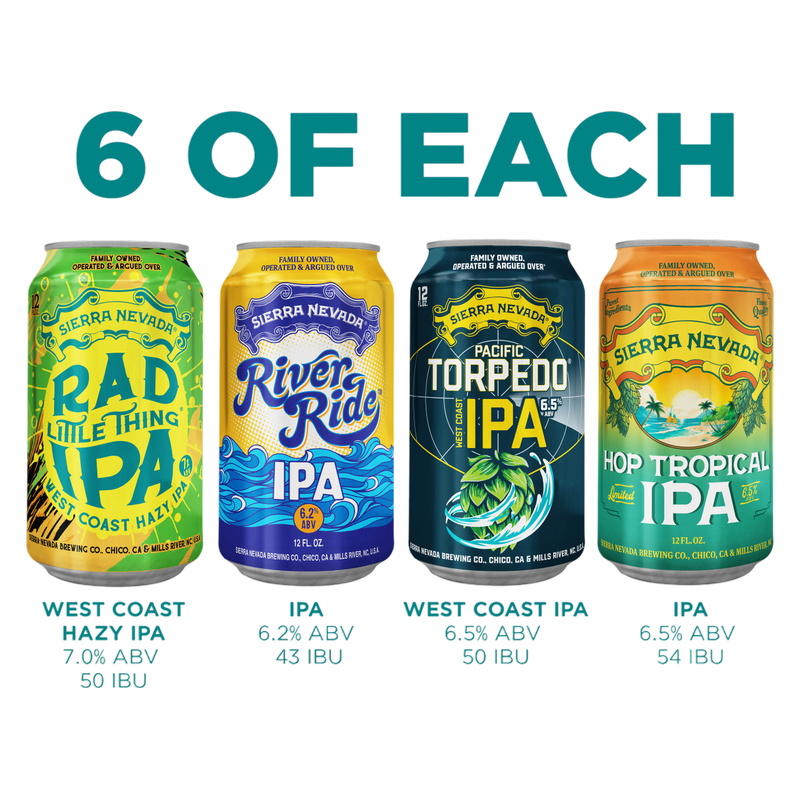 Sierra Nevada IPA Adventure Pack  24pk 12oz Cans