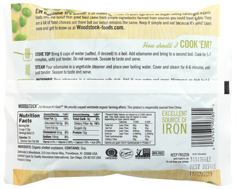 Woodstock Organic Edamame 10oz