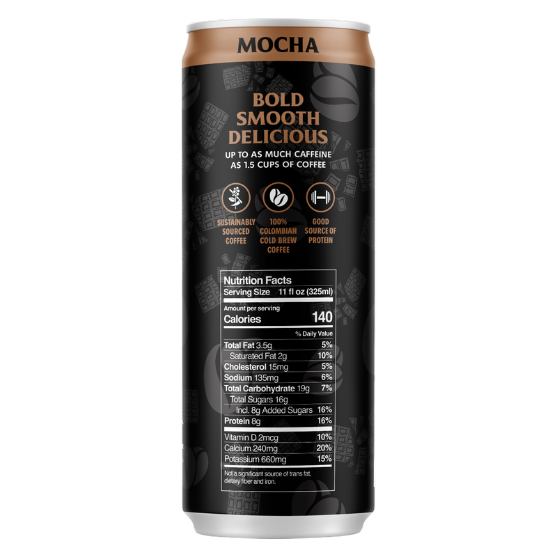 Death Wish Coffee Fair Trade Mocha Latte 11oz Can - Death Wish