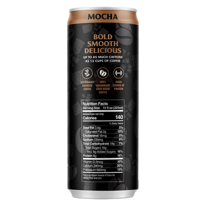 Death Wish Coffee Fair Trade Mocha Latte 11oz Can - Death Wish