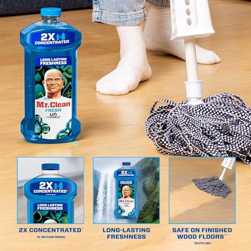Mr. Clean All Purpose Cleaner,  Floor Cleaner for Mopping, Cleaning Liquid, Unstopables, 41oz