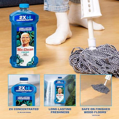 Mr. Clean All Purpose Cleaner,  Floor Cleaner for Mopping, Cleaning Liquid, Unstopables, 41oz