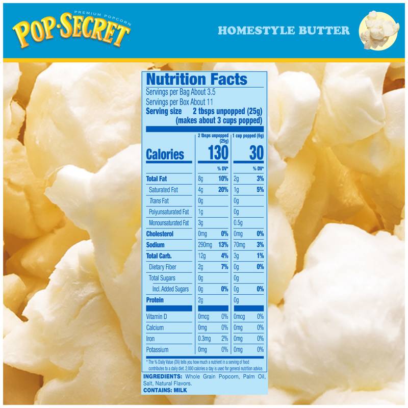 Pop Secret Homestyle Butter Microwavable Popcorn 3ct 9.6oz