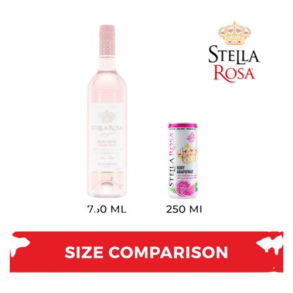 Stella Rosa Ruby Rose Grapefruit Semi-Sweet Rose Wine 2Pk/250 ml