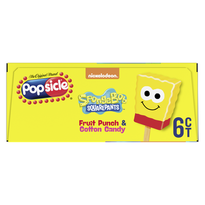Popsicle Spongebob Squarepants Pops 6ct