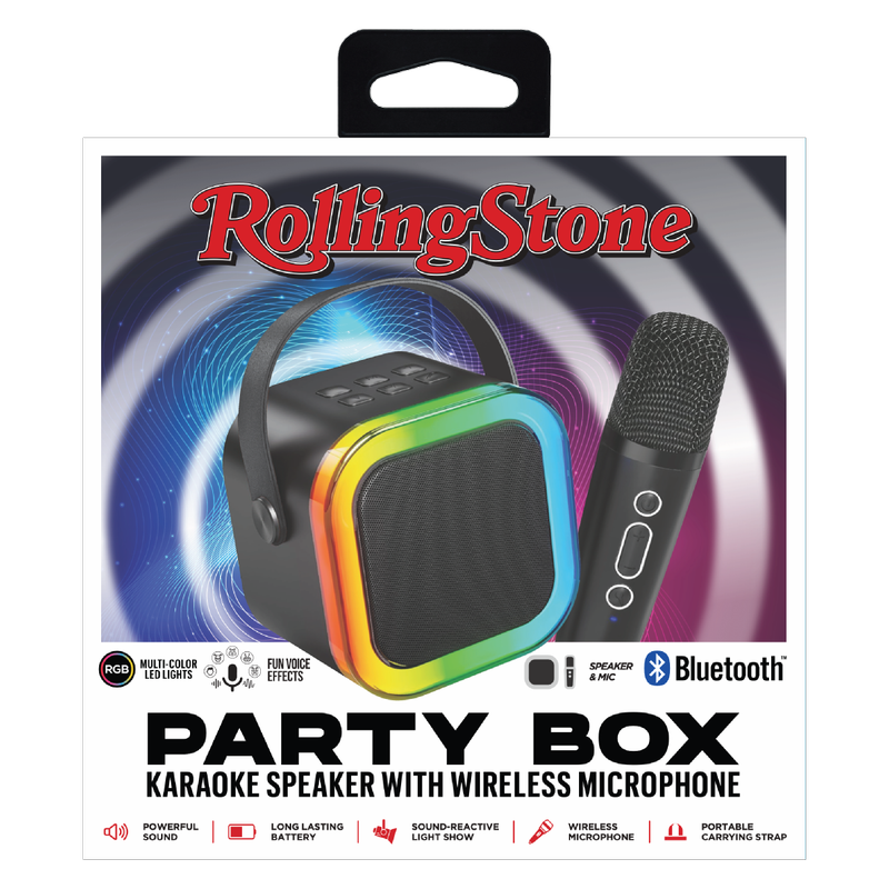 Party Box Mini Karaoke Bluetooth Speaker w/Microphone