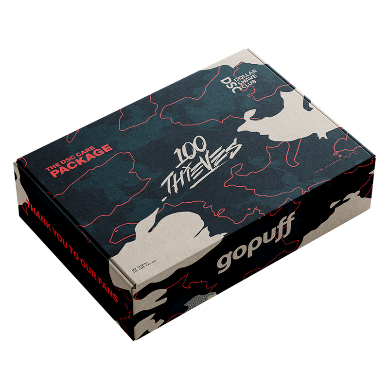 Small 100 Thieves x Dollar Shave Club Care Package